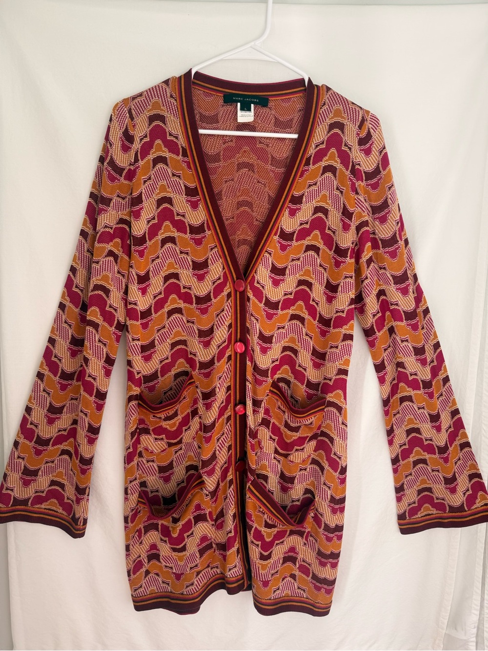 Marc Jacobs Vintage 100% Silk Cardigan – Size L